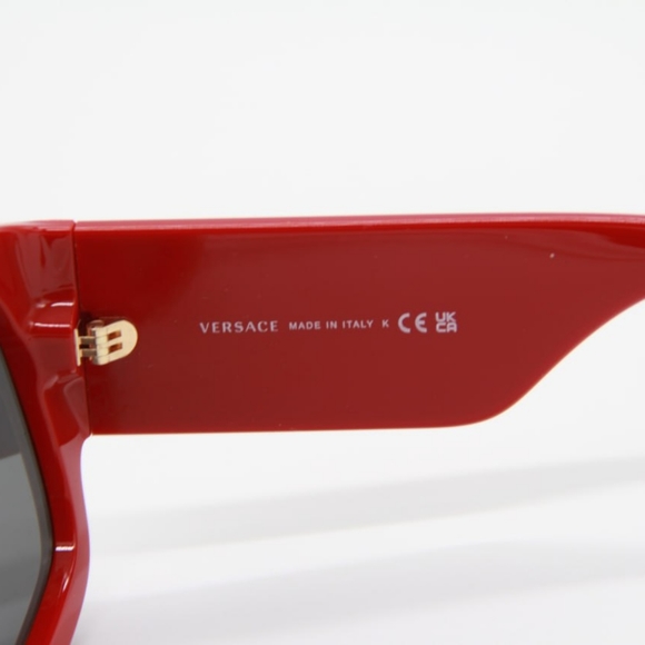 NEW VERSACE VE4439 5388/87 UNISEX RED  SHIELD SUNGLASSES VERSACE MOD 4439 538887 - Picture 10 of 11